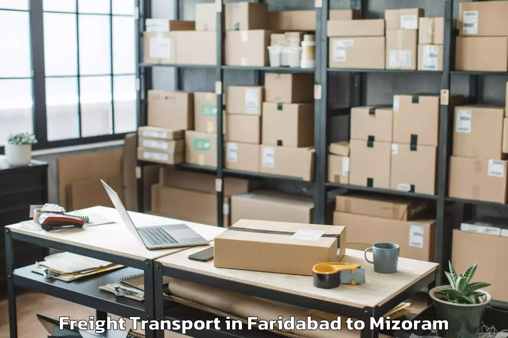 Discover Faridabad to Aibawk Freight Transport